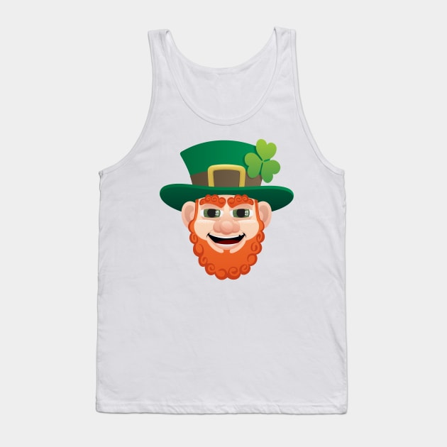 Leprechaun and Pot of Gold Tank Top by Malchev